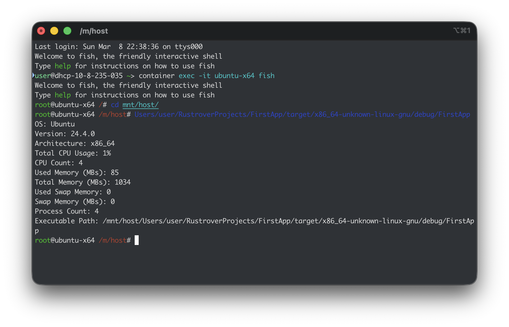 Sample Rust App